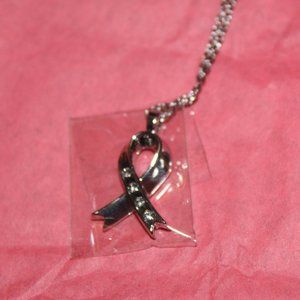Ribbon Pendant Created With Swaroski Crystals